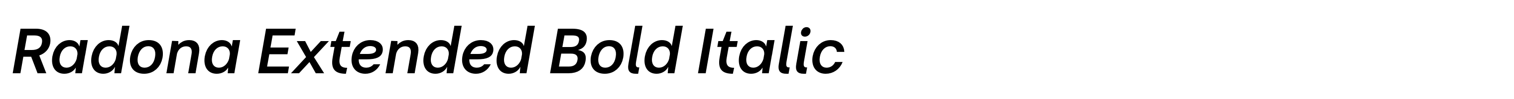Radona Extended Bold Italic